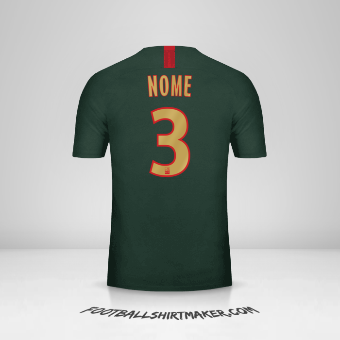 Camisa As Monaco 2018/19 Alternativa -  nome - 3