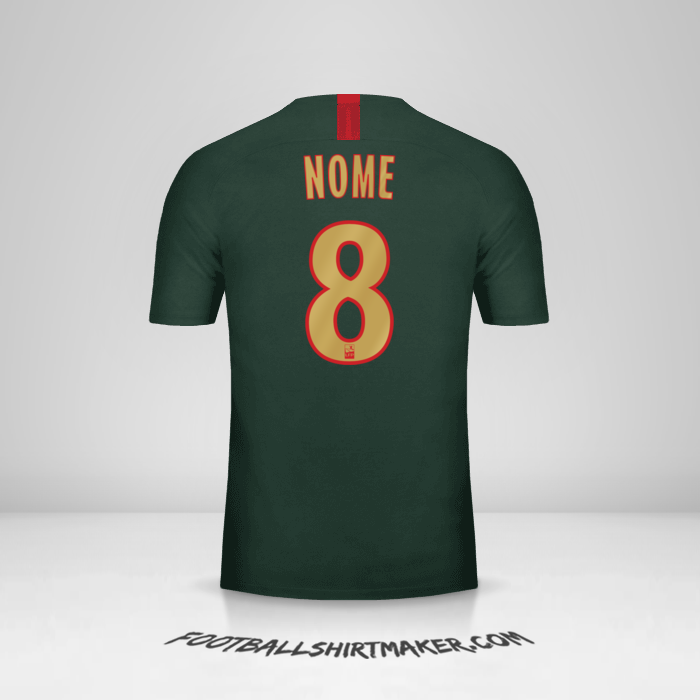 Maglia As Monaco 2018/19 Seconda -  nome - 8