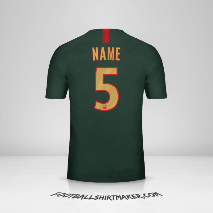 Shirt As Monaco 2018/19 Away -  name - 5