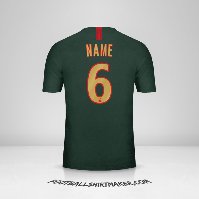 Shirt As Monaco 2018/19 Away -  name - 6