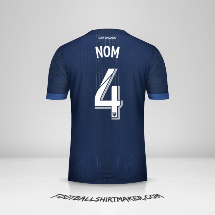 Maillot LA Galaxy 2017/2018 Extérieur -  nom - 4