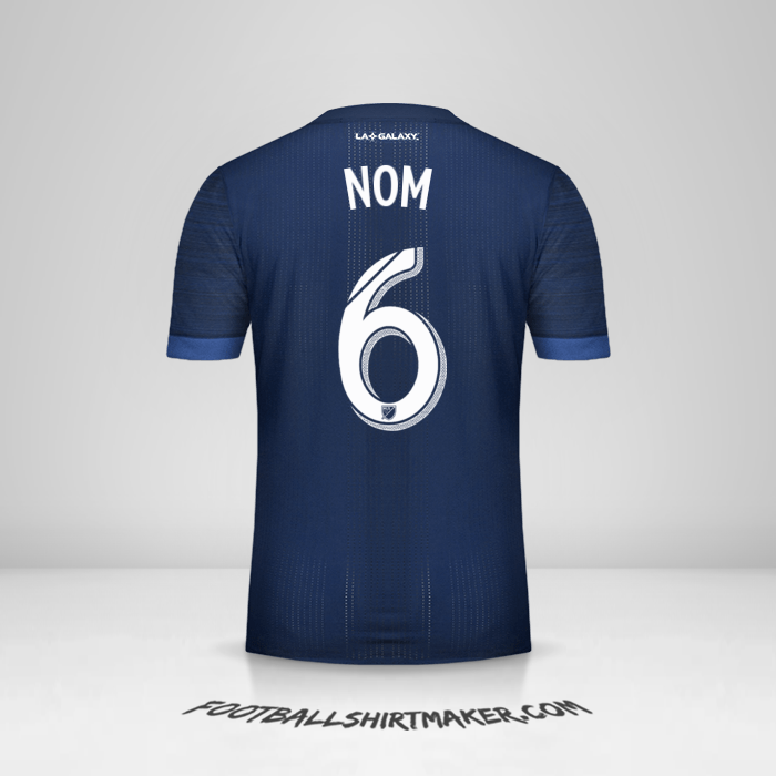 Maillot LA Galaxy 2017/2018 Extérieur -  nom - 6