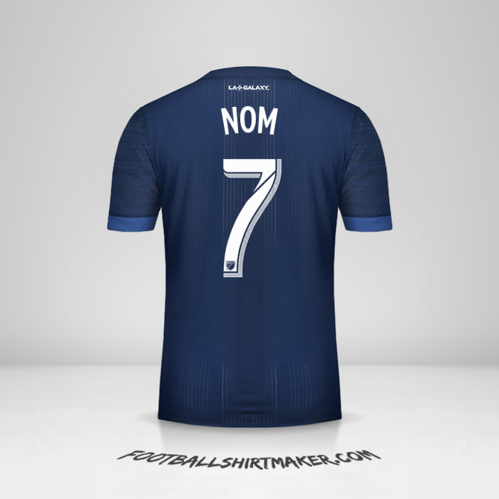 Maillot LA Galaxy 2017/2018 Extérieur -  nom - 7