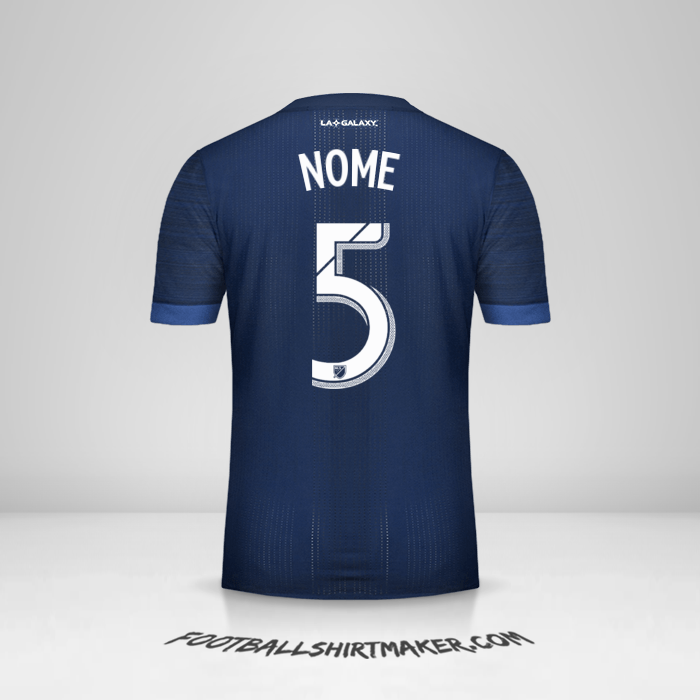 Maglia LA Galaxy 2017/2018 Seconda -  nome - 5