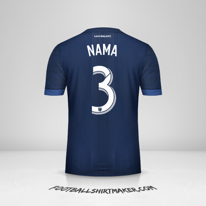 Jersey LA Galaxy 2017/2018 Alternatif -  nama - 3