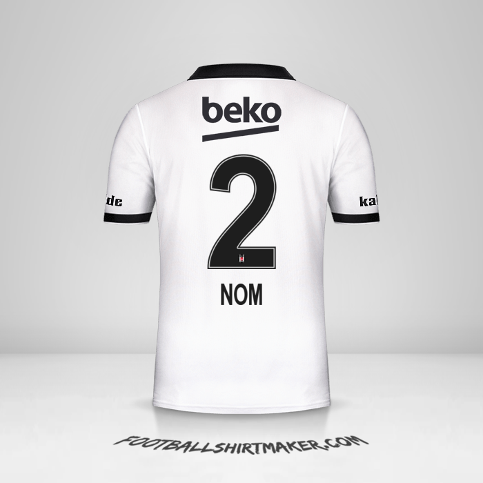 Maillot Besiktas JK 2018/19 -  nom - 2