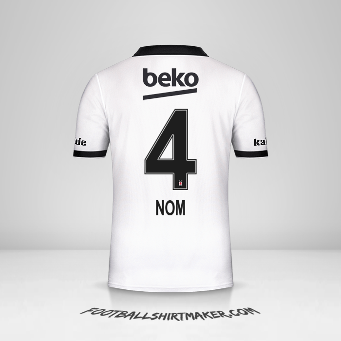 Maillot Besiktas JK 2018/19 -  nom - 4