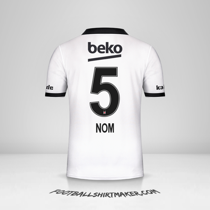 Maillot Besiktas JK 2018/19 -  nom - 5