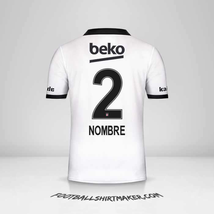 Camiseta Besiktas JK 2018/19 -  nombre - 2