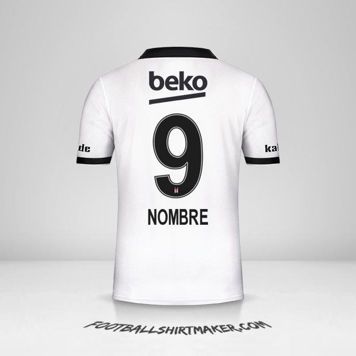 Camiseta Besiktas JK 2018/19 -  nombre - 9