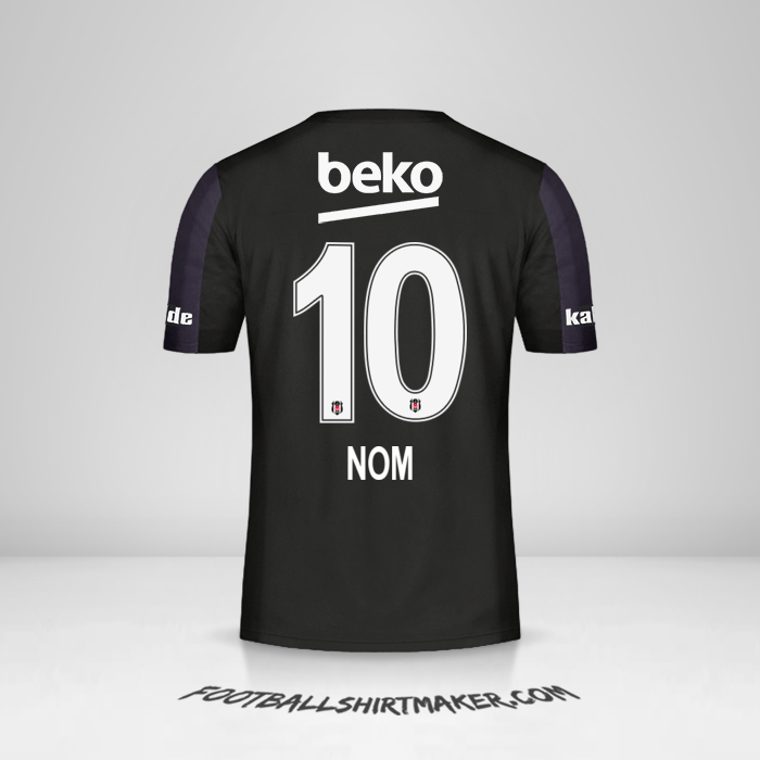 Maillot Besiktas JK 2018/19 Extérieur -  nom - 10