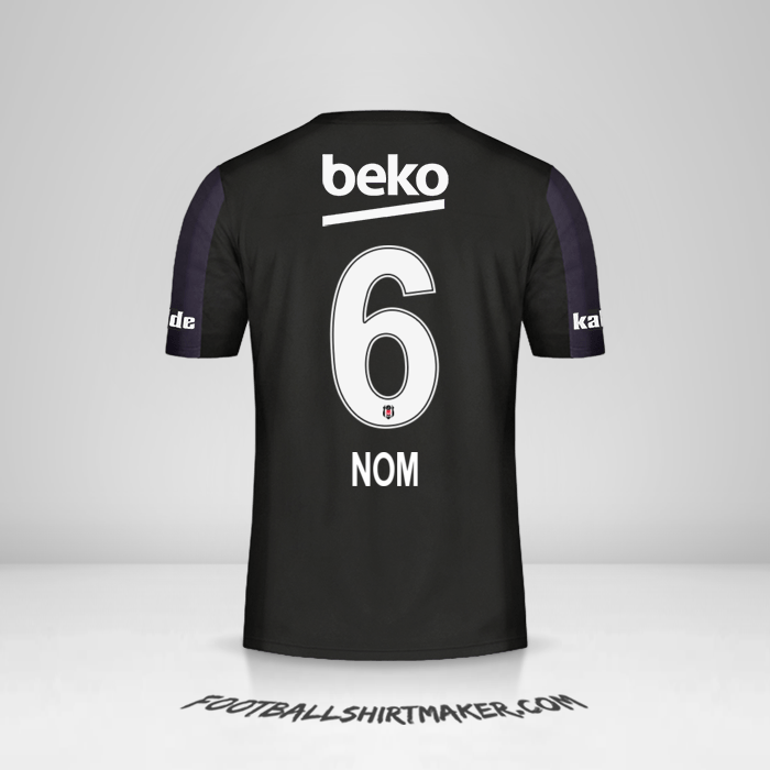 Maillot Besiktas JK 2018/19 Extérieur -  nom - 6