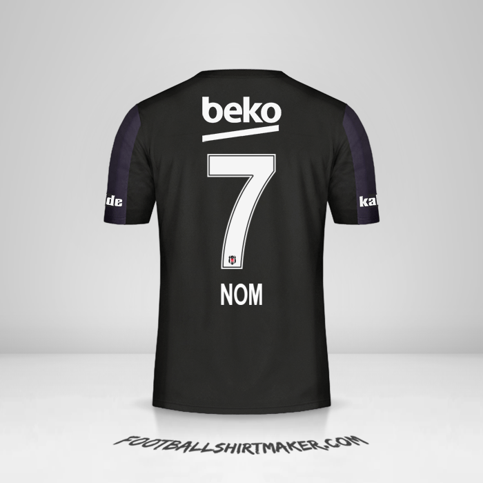 Maillot Besiktas JK 2018/19 Extérieur -  nom - 7