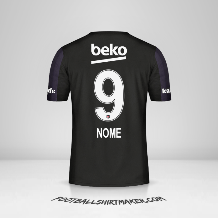 Maglia Besiktas JK 2018/19 Seconda -  nome - 9