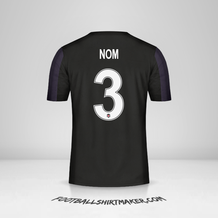 Maillot Besiktas JK Cup 2018/19 Extérieur -  nom - 3