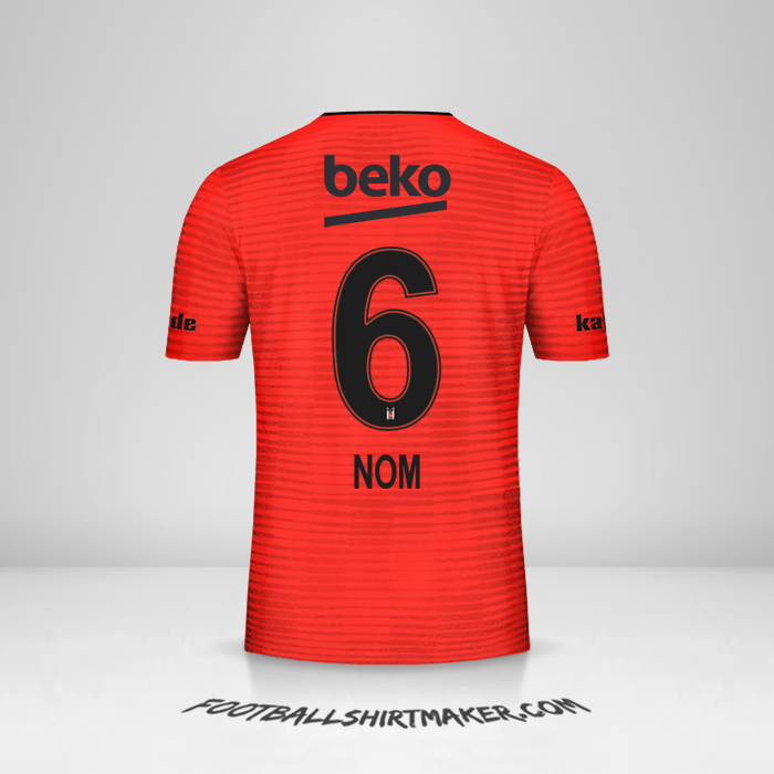 Maillot Besiktas JK 2018/19 Troisième -  nom - 6