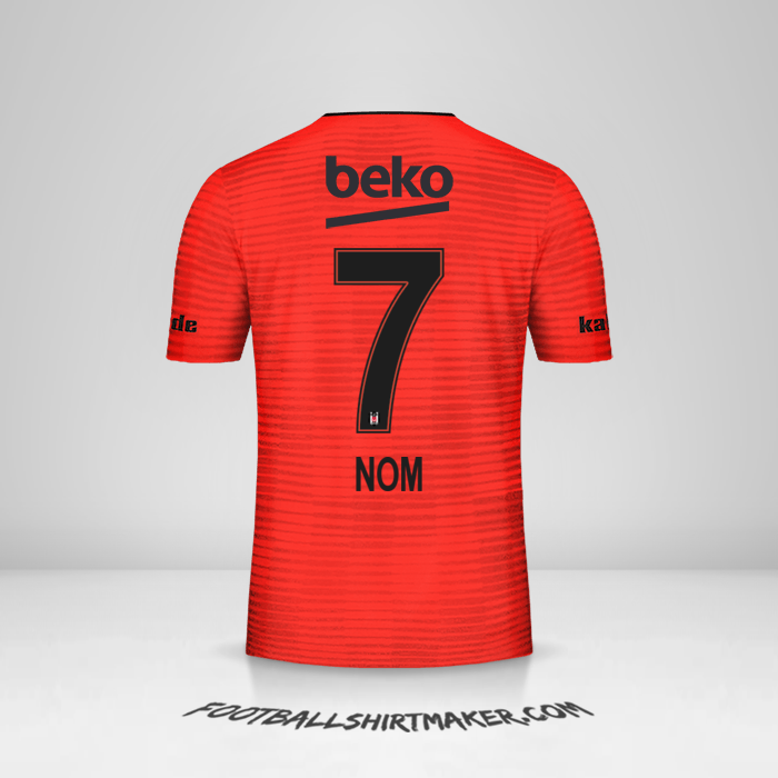 Maillot Besiktas JK 2018/19 Troisième -  nom - 7