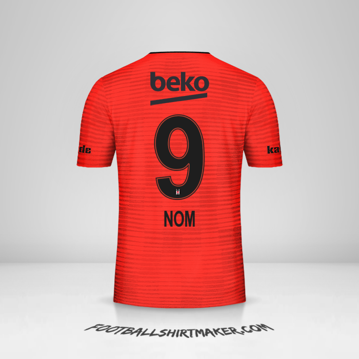 Maillot Besiktas JK 2018/19 Troisième -  nom - 9