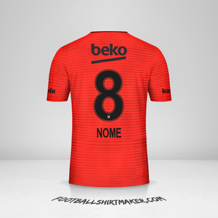 Camisa Besiktas JK 2018/19 Terceira -  nome - 8