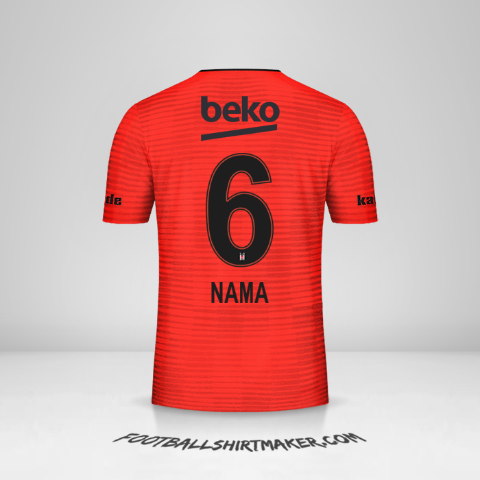 Jersey Besiktas JK 2018/19 Ketiga -  nama - 6
