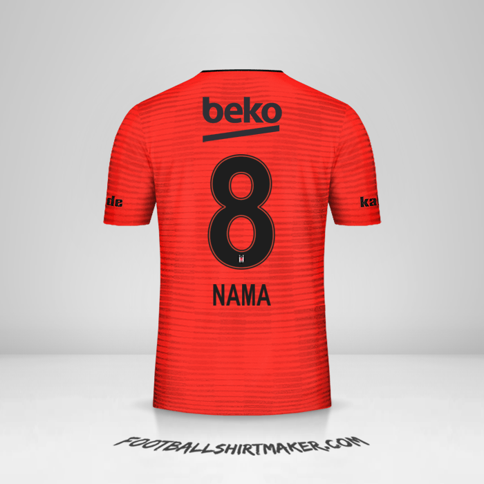 Jersey Besiktas JK 2018/19 Ketiga -  nama - 8