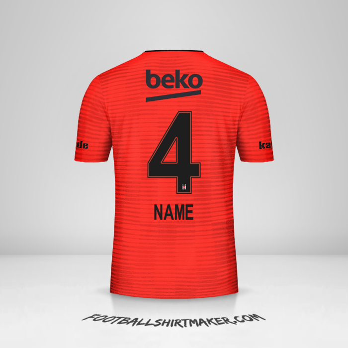 Trikot Besiktas JK 2018/19 Dritte -  name - 4