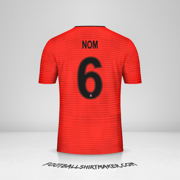 Maillot Besiktas JK Cup 2018/19 Troisième -  nom - 6
