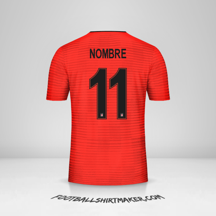 Camiseta Besiktas JK Cup 2018/19 Tercera -  nombre - 11