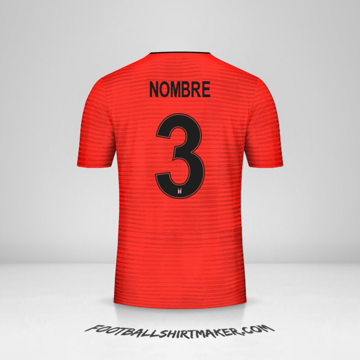 Jersey Besiktas JK Cup 2018/19 Tercera -  nombre - 3