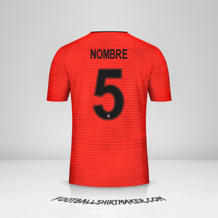Jersey Besiktas JK Cup 2018/19 Tercera -  nombre - 5