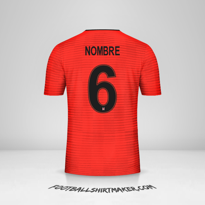Camiseta Besiktas JK Cup 2018/19 Tercera -  nombre - 6