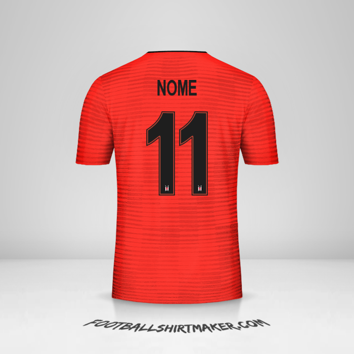 Camisa Besiktas JK Cup 2018/19 Terceira -  nome - 11