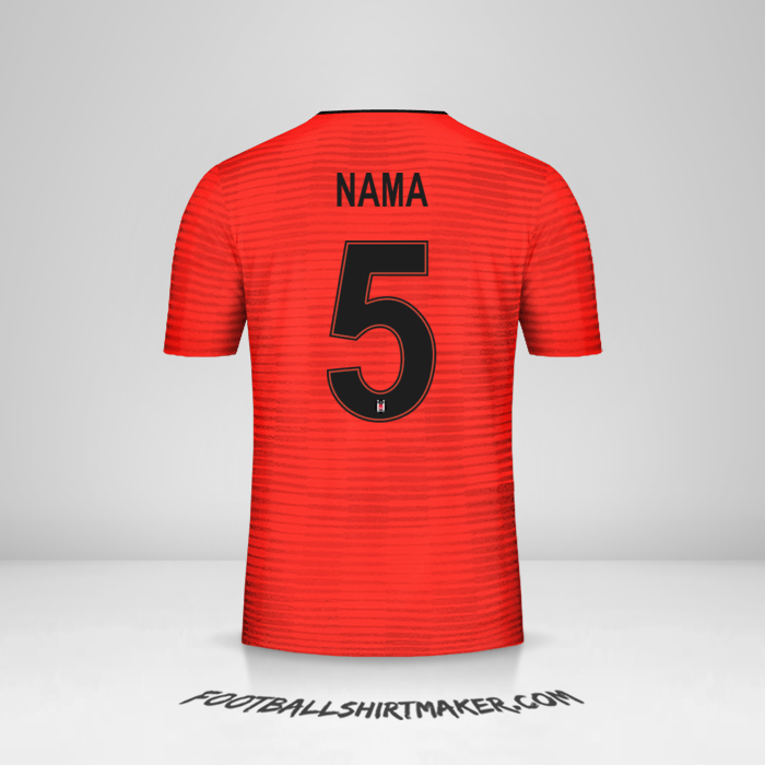Jersey Besiktas JK Cup 2018/19 Ketiga -  nama - 5