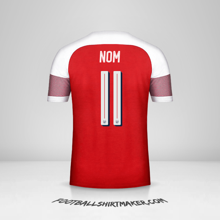 Maillot Arsenal Cup 2018/19 -  nom - 11