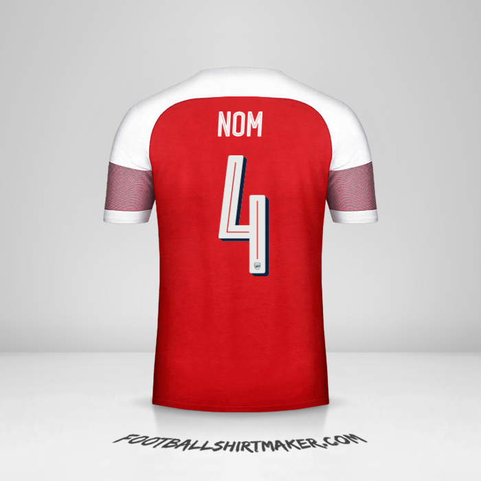 Maillot Arsenal Cup 2018/19 -  nom - 4
