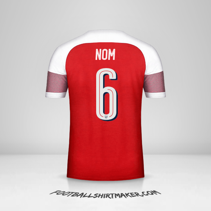 Maillot Arsenal Cup 2018/19 -  nom - 6