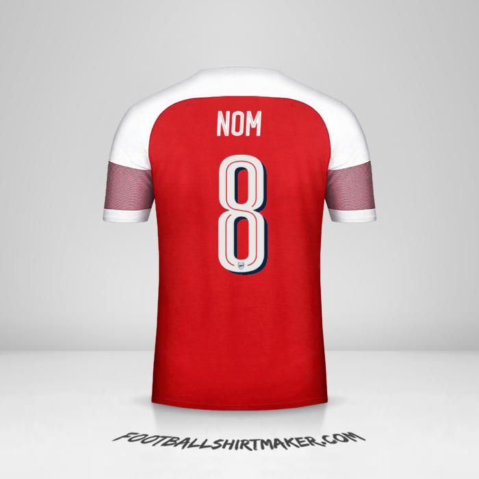 Maillot Arsenal Cup 2018/19 -  nom - 8