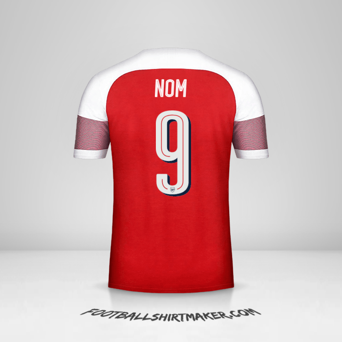 Maillot Arsenal Cup 2018/19 -  nom - 9