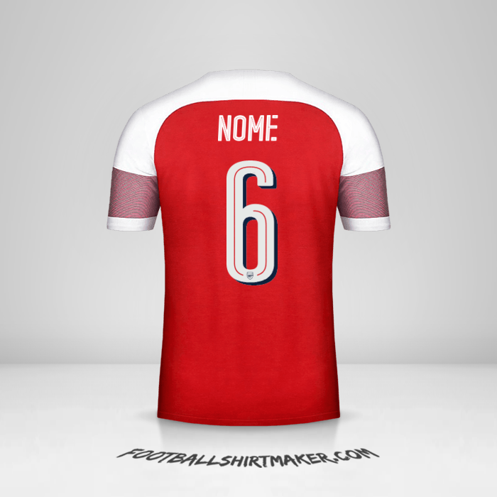 Camisa Arsenal Cup 2018/19 -  nome - 6
