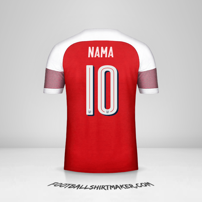 Jersey Arsenal Cup 2018/19 -  nama - 10