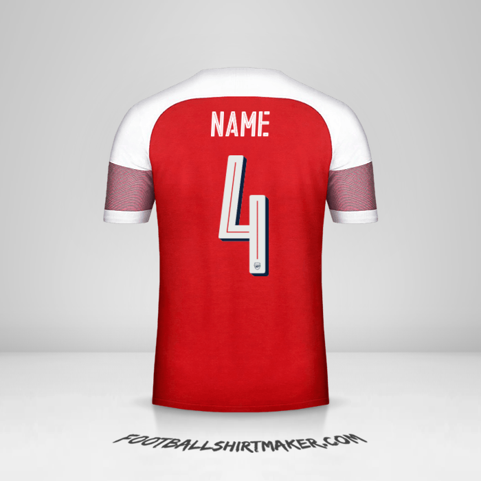 Shirt Arsenal Cup 2018/19 -  name - 4