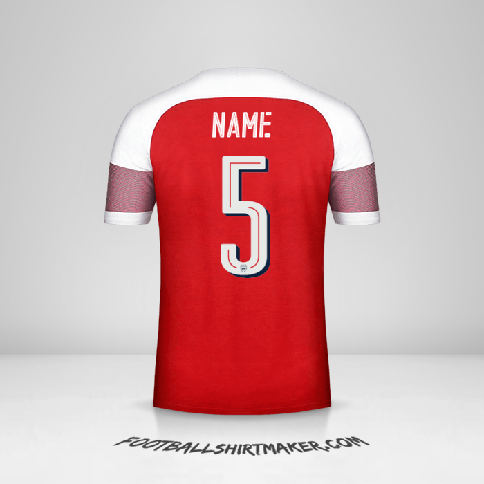 Shirt Arsenal Cup 2018/19 -  name - 5