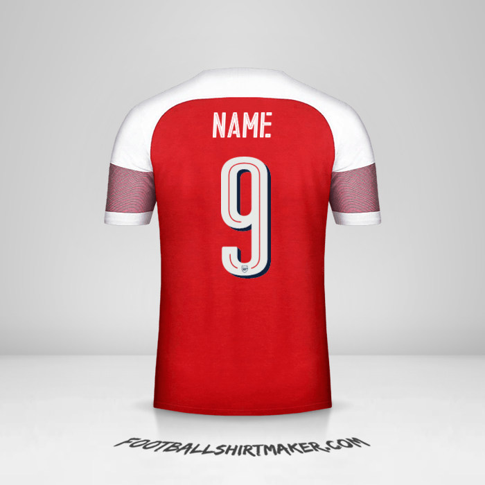 Shirt Arsenal Cup 2018/19 -  name - 9