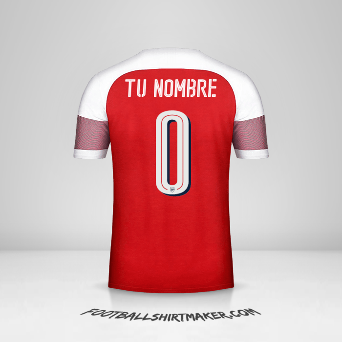 Jersey Arsenal Cup 2018/19 -  tu nombre - 0