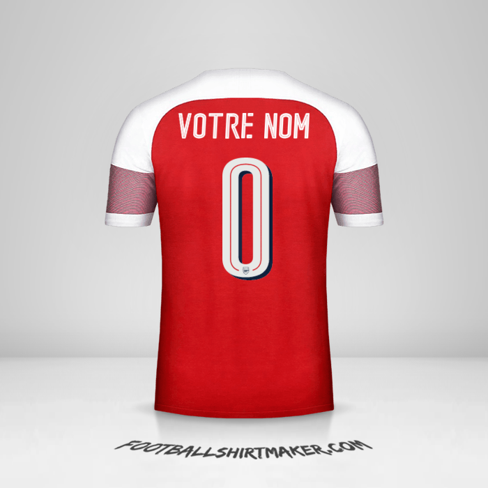 Maillot Arsenal Cup 2018/19 -  votre nom - 0