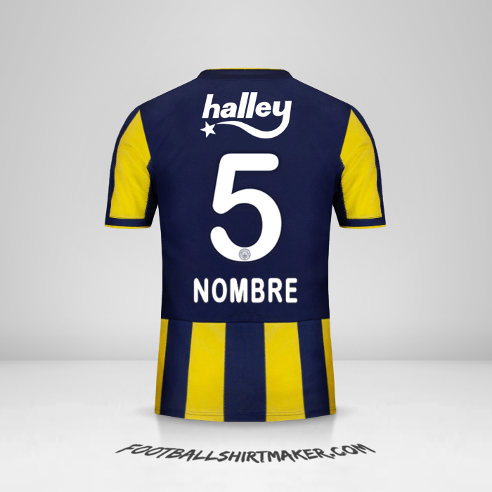Jersey Fenerbahce SK 2018/19 -  nombre - 5