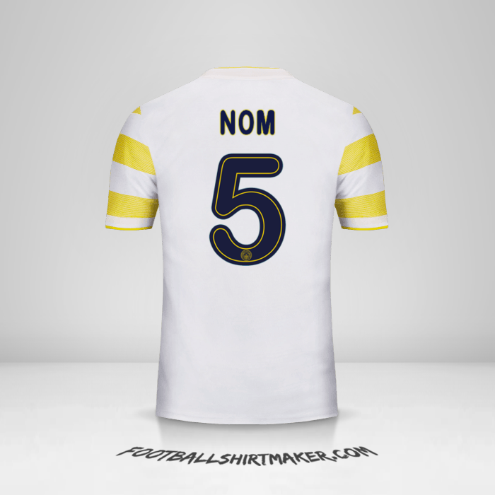 Maillot Fenerbahce SK Cup 2018/19 Extérieur -  nom - 5