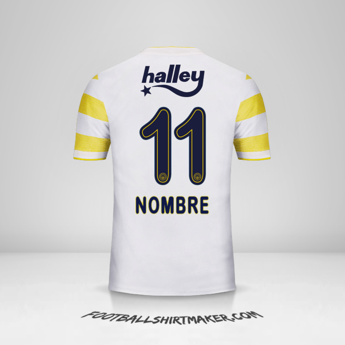 Jersey Fenerbahce SK 2018/19 Visita -  nombre - 11