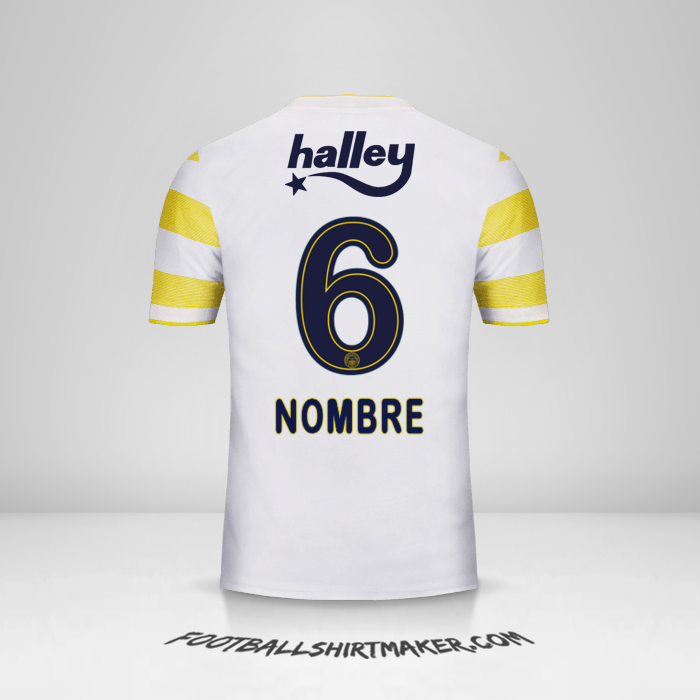 Camiseta Fenerbahce SK 2018/19 Visita -  nombre - 6