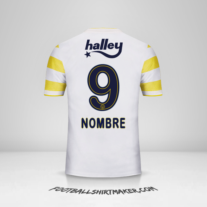 Camiseta Fenerbahce SK 2018/19 Visita -  nombre - 9